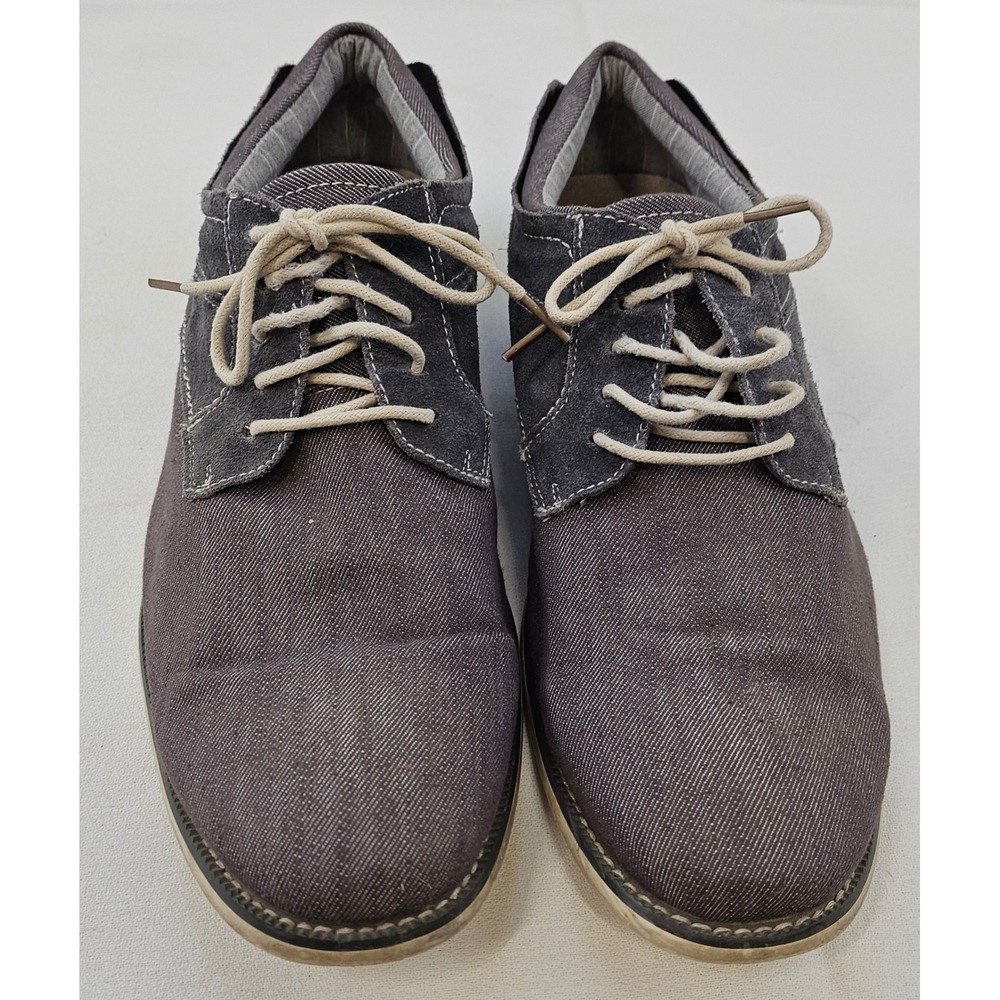 Steve Madden Stoker Mens 12 Leather & Textile Oxford Lace Up Dress Shoes 811